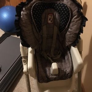 High Chair with slide on table